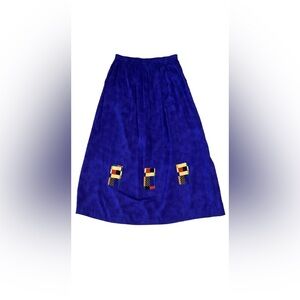Vintage 90s Nino Wong California Abstract Design Skirt